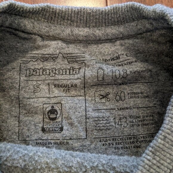 Patagonia men's gray sweatshirt in size small - Picture 3 of 8